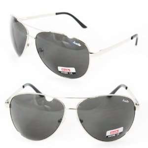 Hotlove Aviator Sunglasses 5007 Black Metal Frame Black Lens for Men 