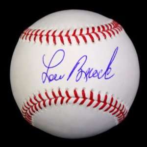 Lou Brock Signed Autographed Oml Baseball Ball Psa/dna  