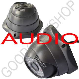 NEW DOME VIDEO AUDIO OUTPUT(RCA) 48IR LEDS COLOR CCD SECURITY INDOOR 