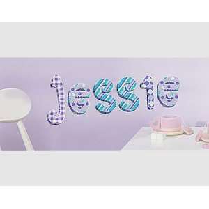  Painted wooden wall letter   kids dreamy pattern letters 