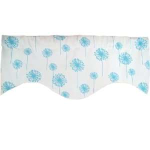  RLF Home Wild Flower M Shaped Valance, Turquoise