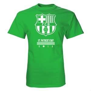  hidden FC Barcelona St. Patricks Day 2012 T Shirt Sports 