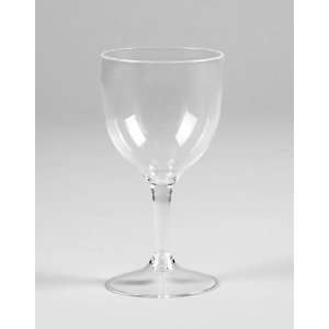    Clear Premium Plastic Wine Glasses   4 Ounces