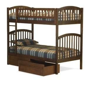  Richmond Twin Bunk Bed with Flat Panel Underbed Storage by 