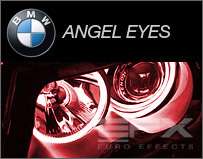   EUROEFFECTS 3W XENON BLUE BMW ANGEL EYE LED HEADLIGHT BULBS LIGHTS