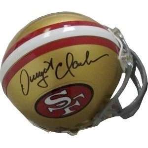 Dwight Clark Autographed/Hand Signed San Francisco 49ers Replica Mini 