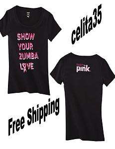 Zumba Party in Pink Crew Neck Tee ~ Small, Med, Large~  