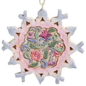  Enesco Jim Shore 4002424 Snowflake/Rosemaling Ornament 