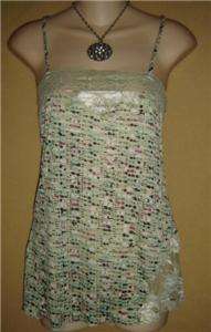 Lily White Cami top size small. New with tag. Sea foam green cami 