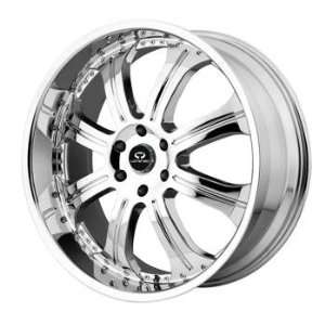 Lorenzo WL014 22x9.5 Chrome Wheel / Rim 5x120 with a 12mm Offset and a 