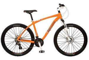   orange hardtail disc brakes off road Ironhorse mountain bike bicycle
