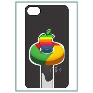  Apple Logo Funny Style Pattern iPhone 4s iPhone4s Black 