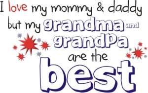 Love Grandma & Grandpa are the Best Cute Baby T shirt  