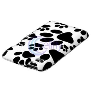 Item Combo Dog Paw Hard Plastic Case Cover for iPod Touch 4 4th 8GB 