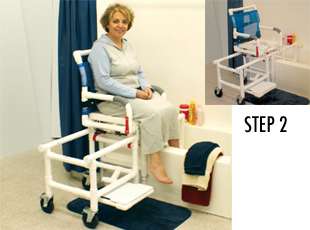 MJM PVC D118 5 SLIDE Medical Sliding Transfer Chair  
