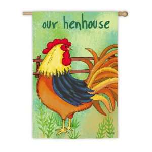   House Size Flag,Silk Reflections, Our Henhouse Patio, Lawn & Garden