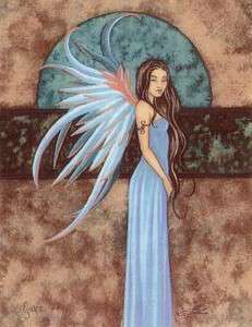 Amy Brown Mini Litho Print Fairy Grace Faery Angel Wing  