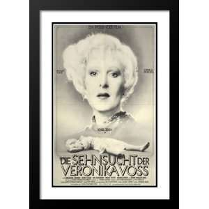 Veronika Voss 20x26 Framed and Double Matted Movie Poster   Style A 