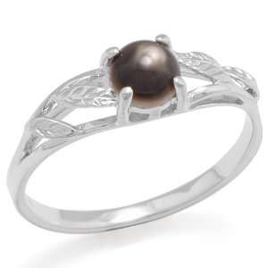  Tahitian Mother of Pearl Ring in 14K White Gold Maui 