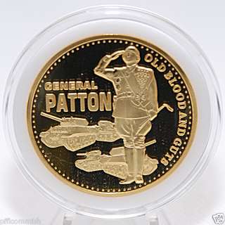 General Patton Poker Coin Card Guard Cover U.S. Army  