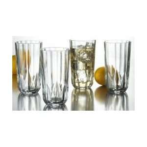  Set Of Four Ribbed Highballs