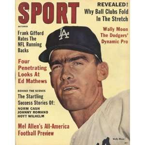 Sport Magazine   Wally Moon, Los Angeles Dodgers Cover   October 1961 