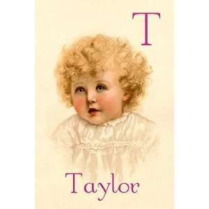  T for Taylor   Poster by Ida Waugh (12x18)