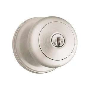 Weiser Lock GA531T15 Troy Keyed Knob Exterior Door Hardware   Satin 