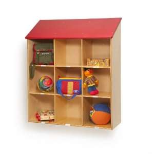  Whitney Brothers Birch Laminate Red Roof Wall Storage 