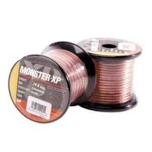  Monster XP Clear MiniSpool Speaker Cable w/Gold Pins (50 