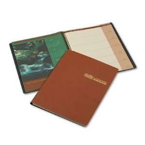   Weekly Appointment Book, Unruled, 7 x 10, Brown