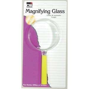  Charles Leonard Magnifying Glass   Assorted Colors   2 1/2 