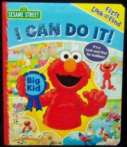 Sesame Street Elmo Ernie Big Bird I Can Do It Book New  