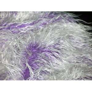 Mongolian Lamb Faux Fur With Purple Roots 