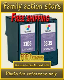 PK Lexmark 32 33 X3350 X5250 X7170 X8350 1 Blk 1 Clr  