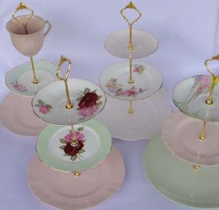 How to make 3 Tier Vintage Wedding Cup Cake Stand DIY Fitting 