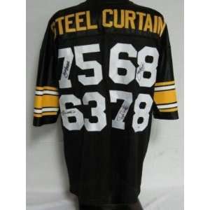  Autographed Steel Curtain Jersey   by 4 XL PSA DNA 