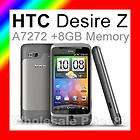 NEW HTC Desire Z 3G 5MP GPS WIFI HOTSPOT WVGA QWERTY SLIDE Android 