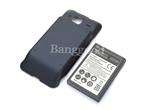 For Shift HTC EVO 4G 3500mAh Extended Battery + Black Back Door Cover 