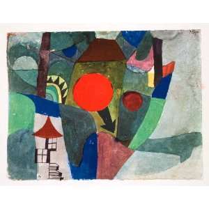  1969 Print Paul Klee With Setting Sun Mid Der Sinkenden 