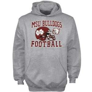 Mississippi State Bulldogs Youth Ash Football Booster Hoody Sweatshirt