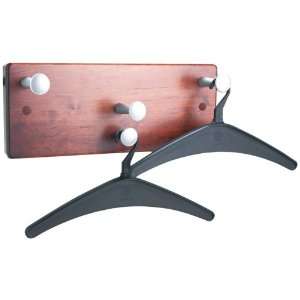  Quartet 20521 Wall Rack, Four Knobs/Two Hangers, Wood 