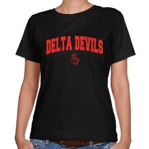 Mississippi Valley State Delta Devils Ladies Black Logo Arch Classic 