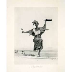  1924 Print Alfred Dolman Hottentot Woman Khoikhoi Khoekhoe 