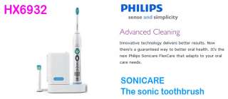 New PHILIPS HX 6932 Flexcare Sonicare Rechargeable Sonic Electric 