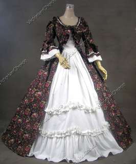 Renaissance Gothic Lolita Cotton Dress Ball Gown 257 M  