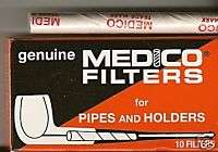 Medico Genuine Pipe Filters 10 Count Box BRAND NEW  