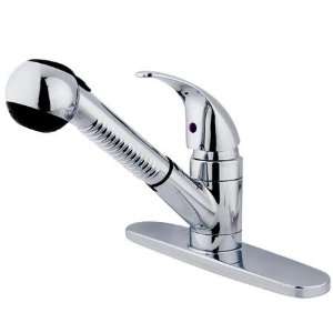 Elements of Design EB6701LLSP Legacy Pull Out Kitchen Faucet Chrome 