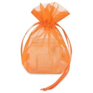  5 x 7 Orange Organza Fabric Bags
