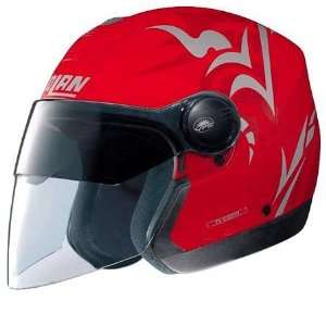  Nolan N42 N COM Mimic Open Face Helmet Small  Red 